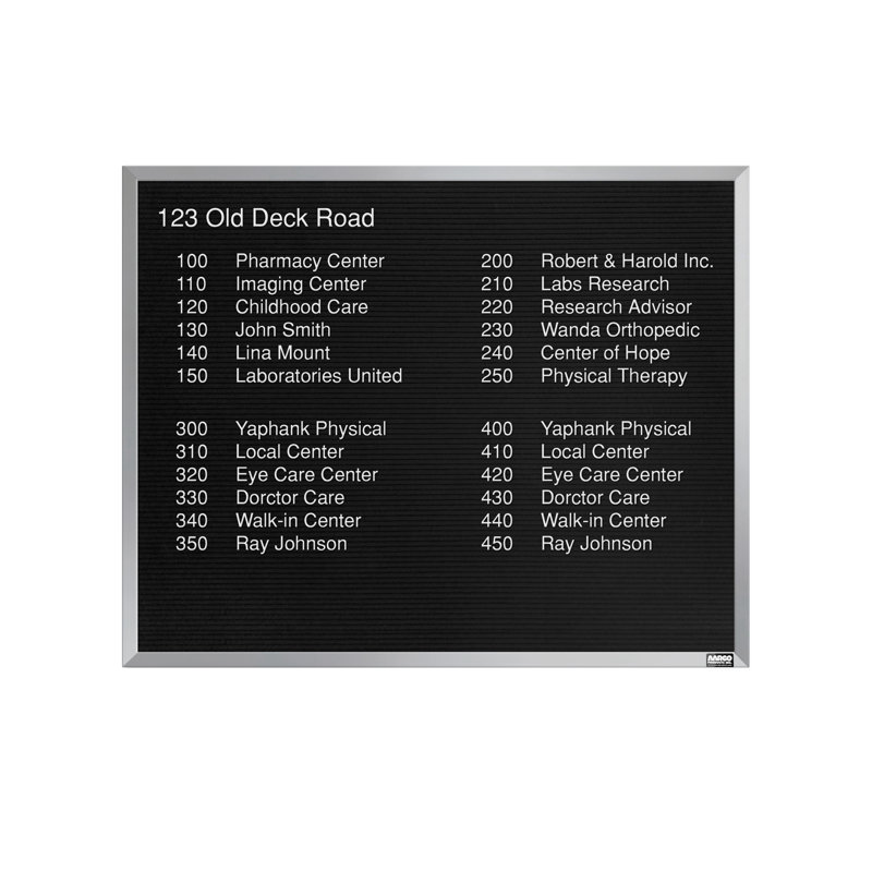 AARCO Framed Wall Mounted Letter Board & Reviews Wayfair